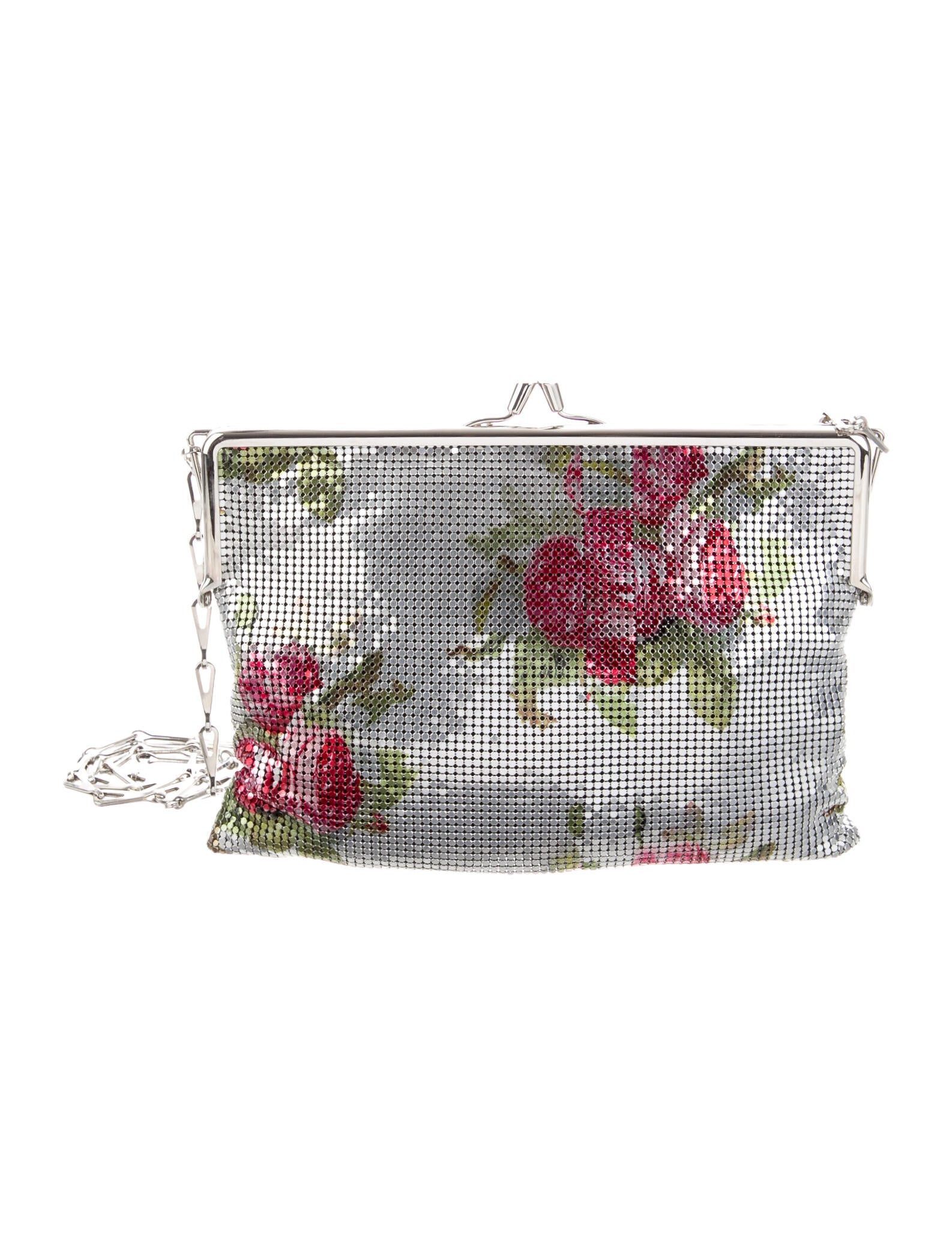 Paco Rabanne Floral Chainmail Crossbody Bag