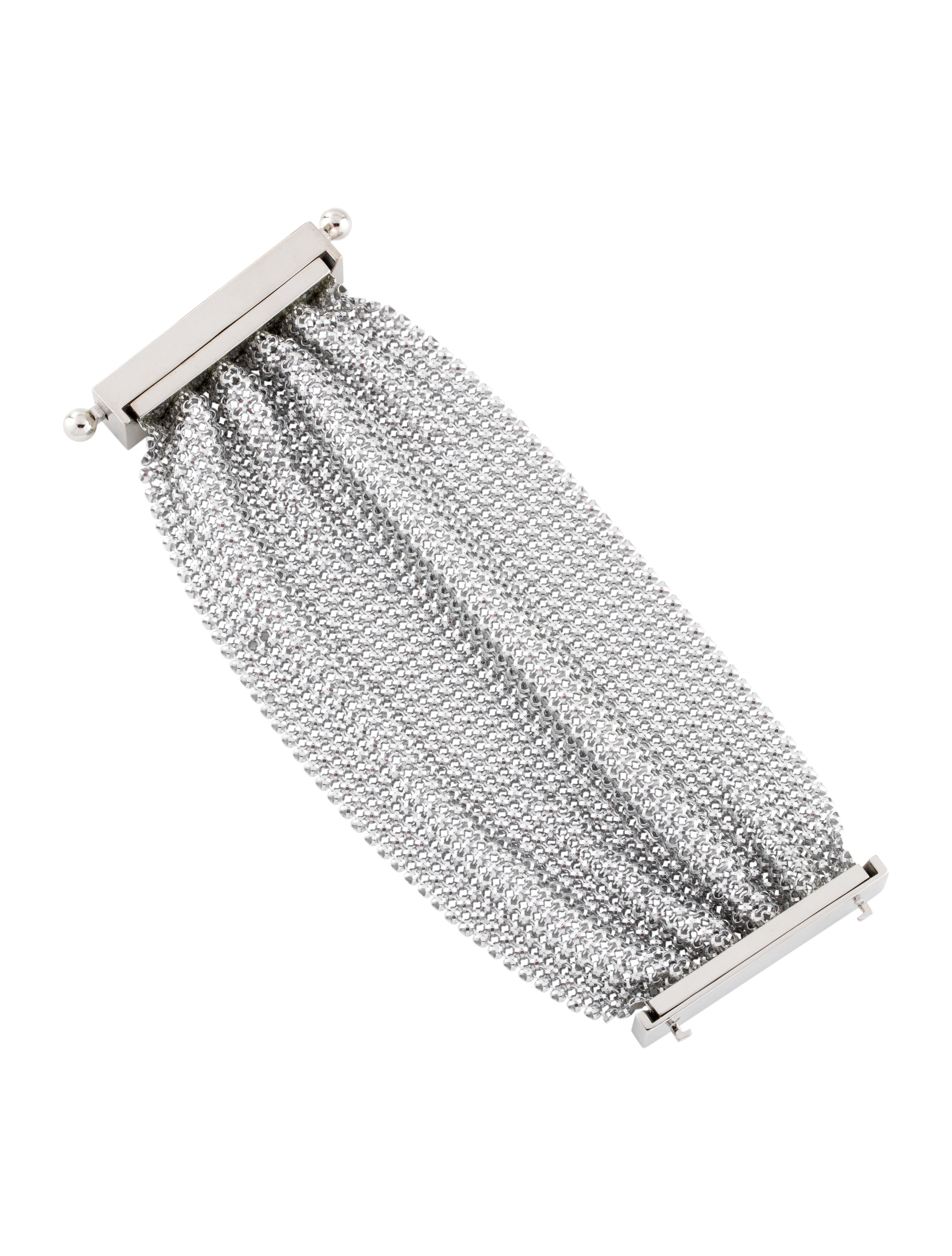 Rabanne 25PSS0505MET736P710 関税送料込 Paco Rabanne Pixel Chainmail Bracelet - Silver-Tone Metal
