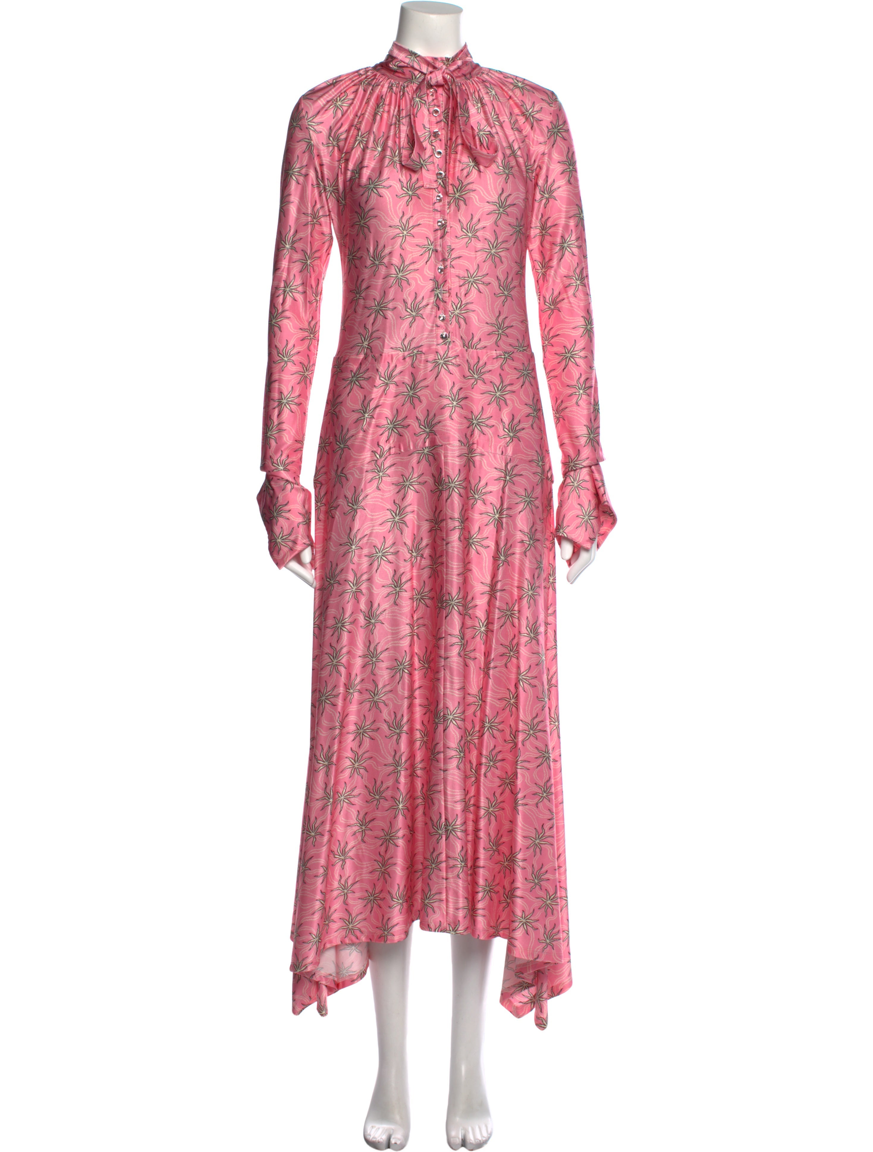 rabanne pink dress Rabanne Off-shoulder Lace Midi Dress