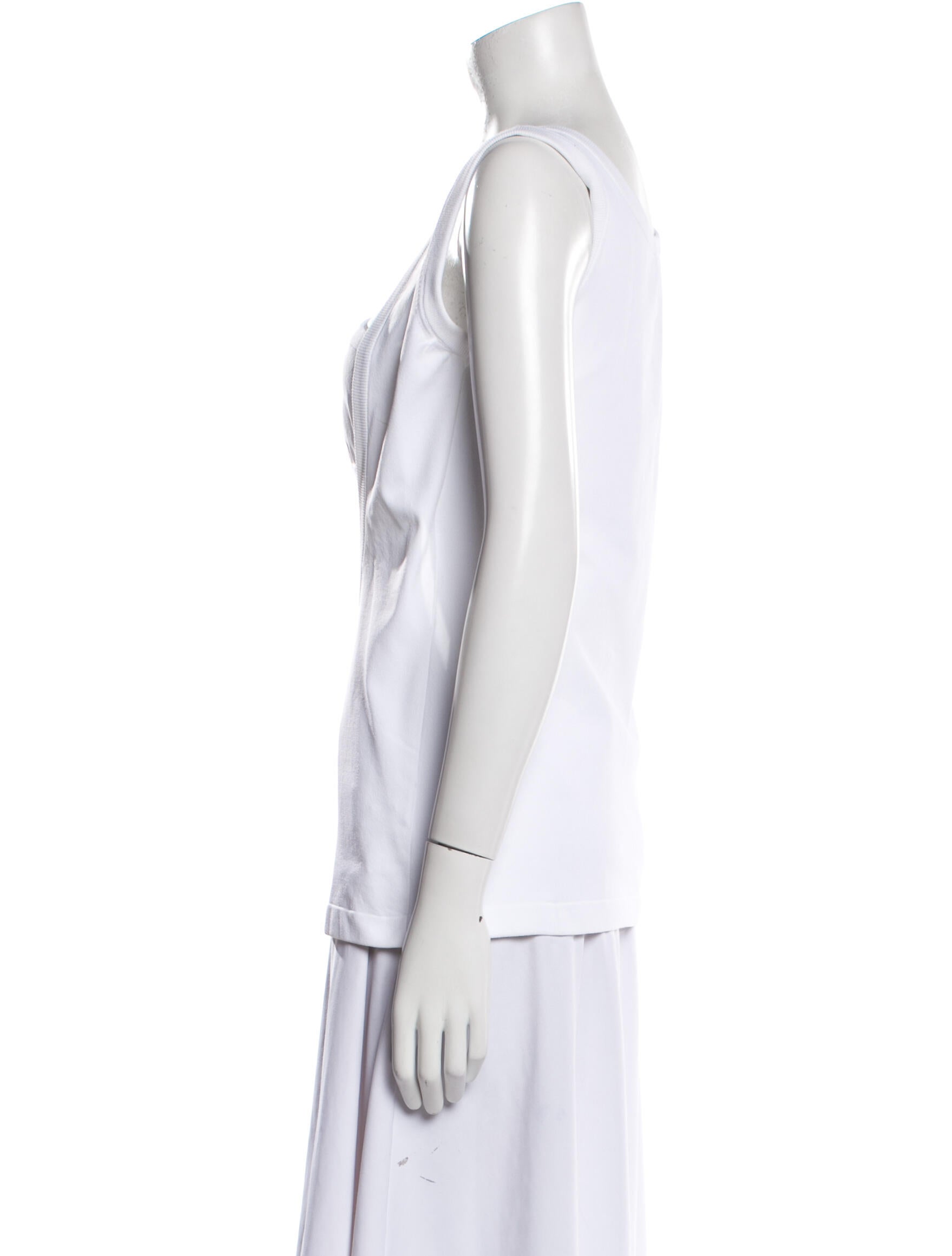 Paco Rabanne Square Neckline Sleeveless Top