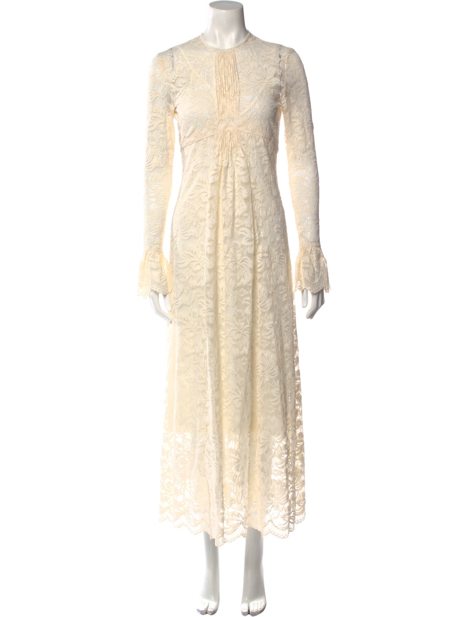 Paco Rabanne Lace Pattern Long Dress w/ Tags - Neutrals Dresses, Clothing -  WPC29119 | The RealReal