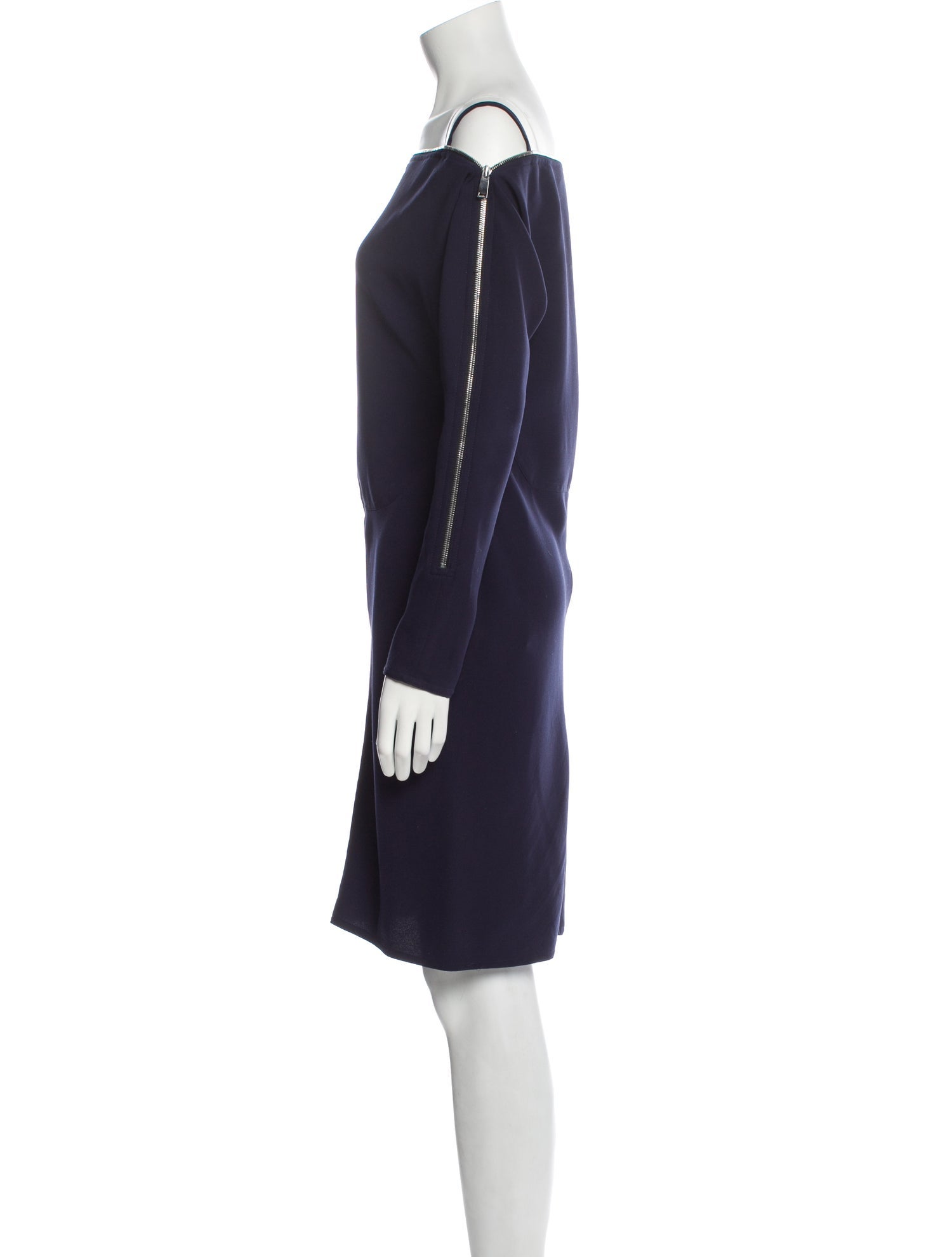 Paco Rabanne Off-The-Shoulder Knee-Length Dress