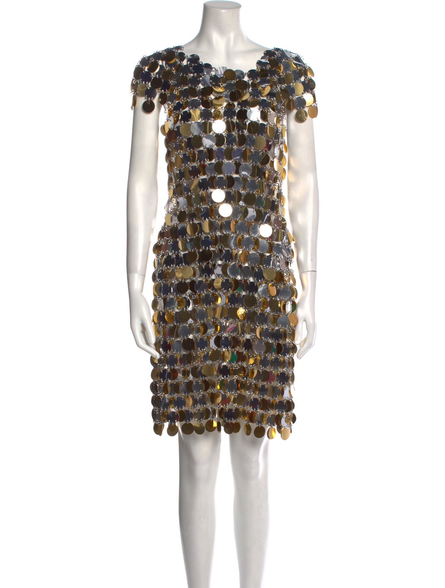 green emerald velvet dress PACO RABANNE SILVER SEQUIN DRESS – conceptstoreriga.com main image 1