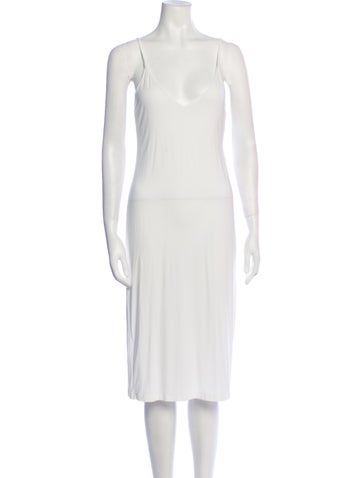 Paco Rabanne Dresses V-Neck Knee-Length Dress Us2, Fr34 | XS