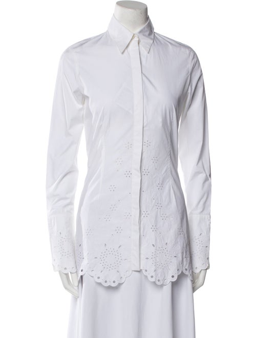 Paco Rabanne Long Sleeve Button-Up Top