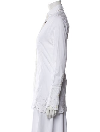 Paco Rabanne Long Sleeve Button-Up Top