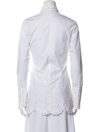 Paco Rabanne Long Sleeve Button-Up Top
