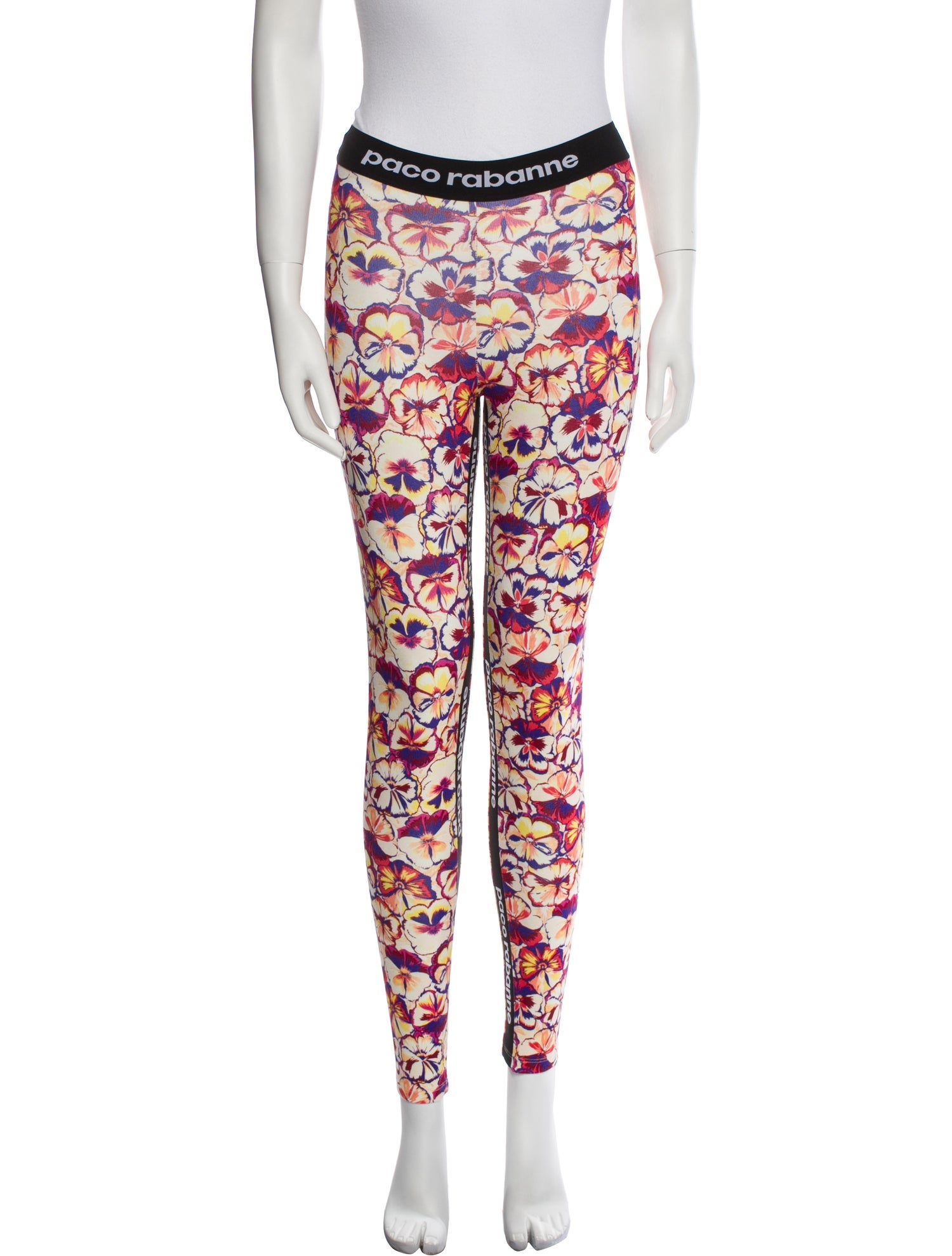 Paco Rabanne Printed Skinny Leg Pants w/ Tags