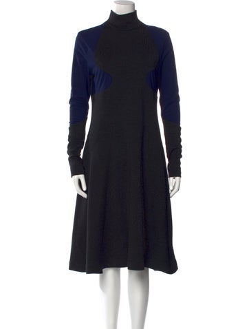 Paco Rabanne Dresses Wool Midi Length Dress Us8, Fr40 | M
