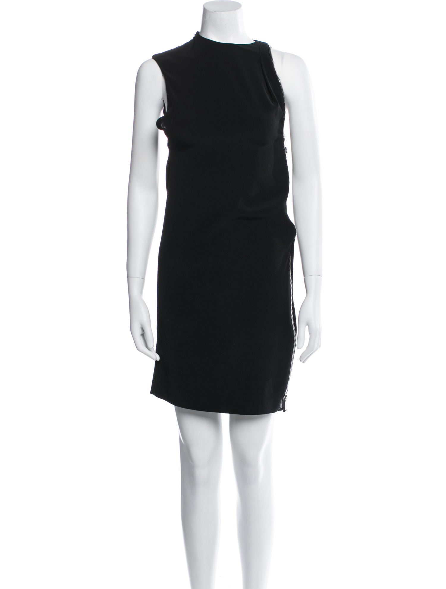 Paco Rabanne Mock Neck Mini Dress