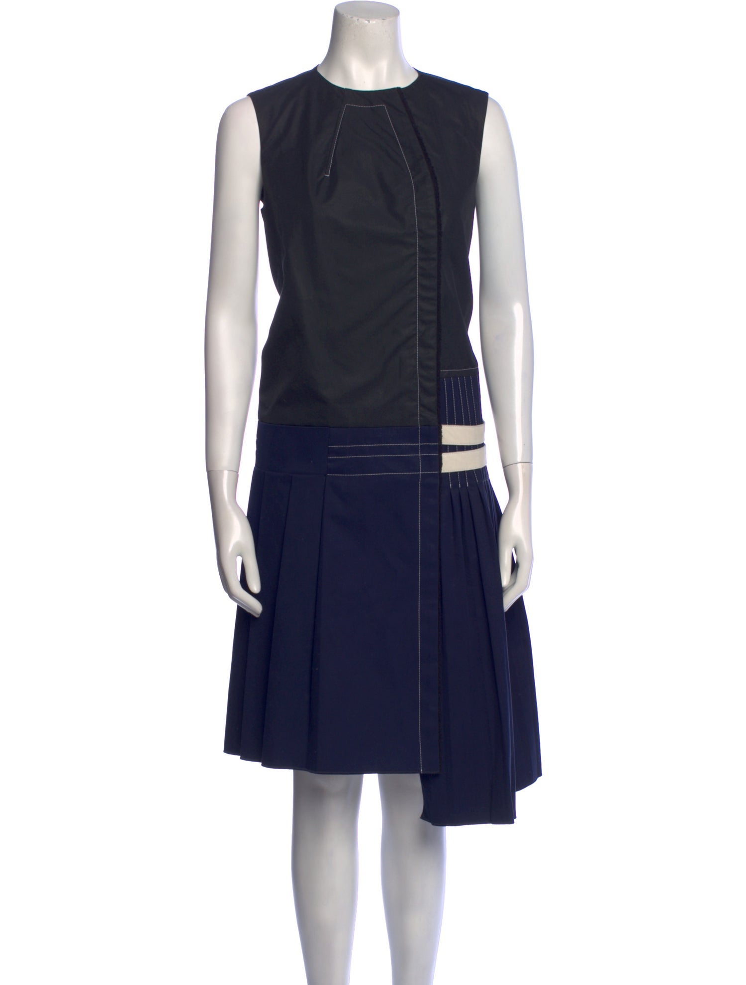 Paco Rabanne Crew Neck Midi Length Dress