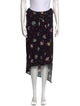 Paco Rabanne Floral Print Midi Length Skirt
