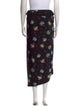 Paco Rabanne Floral Print Midi Length Skirt