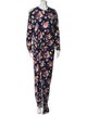 Paco Rabanne Floral Print Long Dress