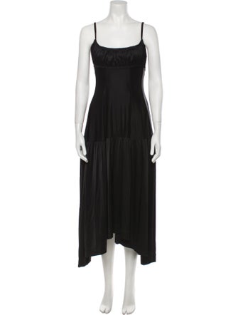 Paco Rabanne Square Neckline Long Dress