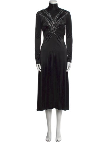 Paco Rabanne Dresses Turtleneck Long Dress S