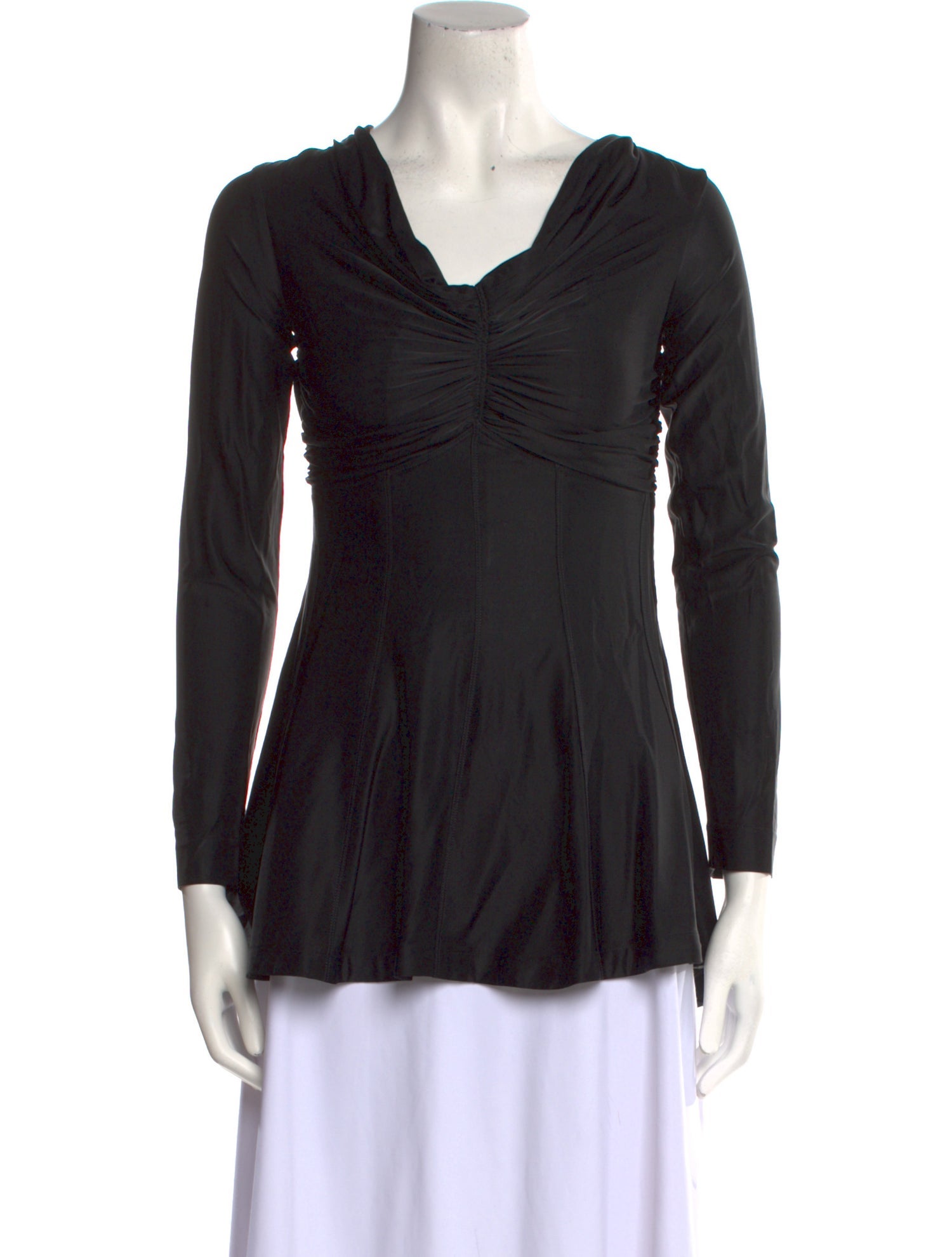 Paco Rabanne Off-The-Shoulder Long Sleeve Blouse w/ Tags