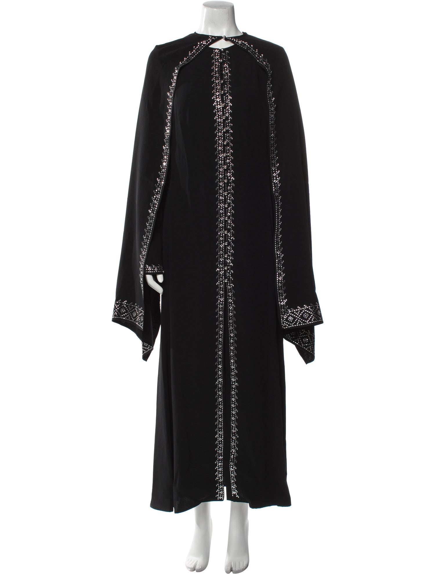 Paco Rabanne Crew Neck Long Dress