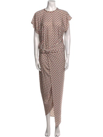 Paco Rabanne Printed Long Dress