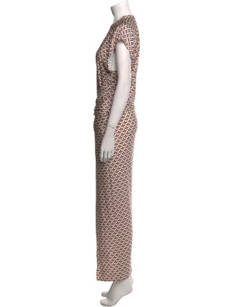 Paco Rabanne Printed Long Dress