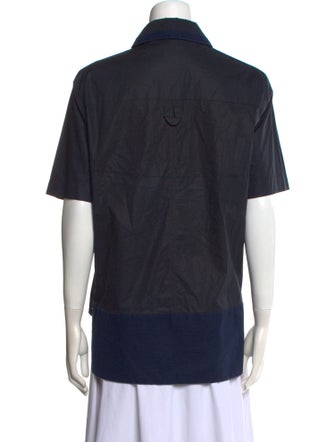 Paco Rabanne Short Sleeve Button-Up Top