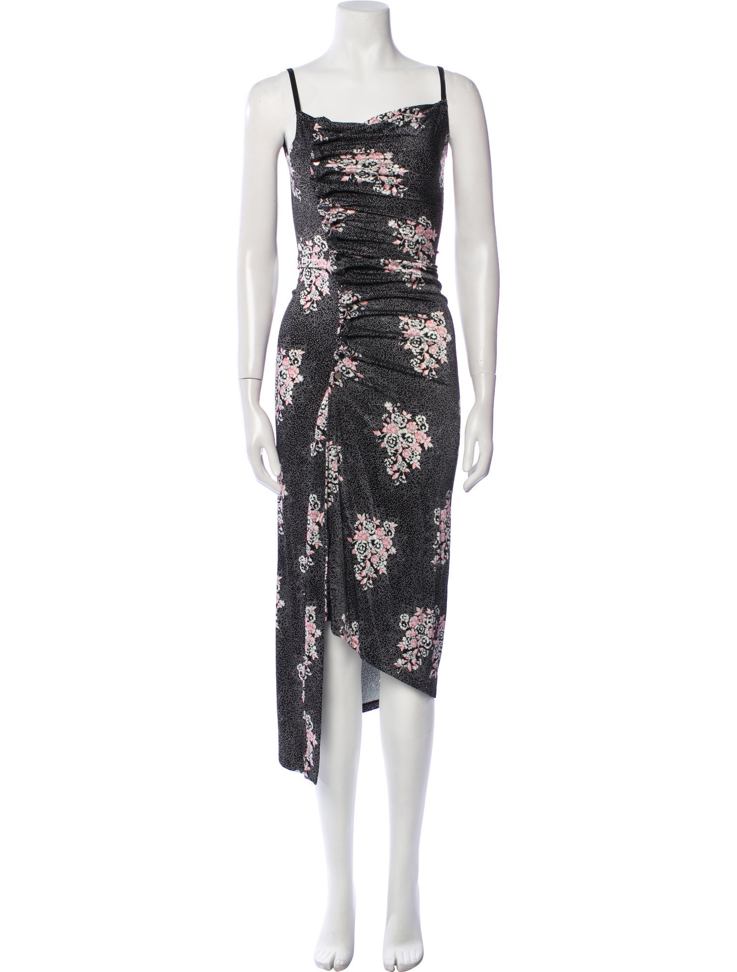Paco Rabanne Floral Print Long Dress
