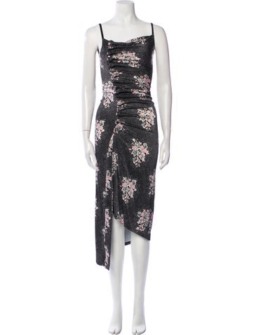 Paco Rabanne Dresses Floral Print Long Dress XS