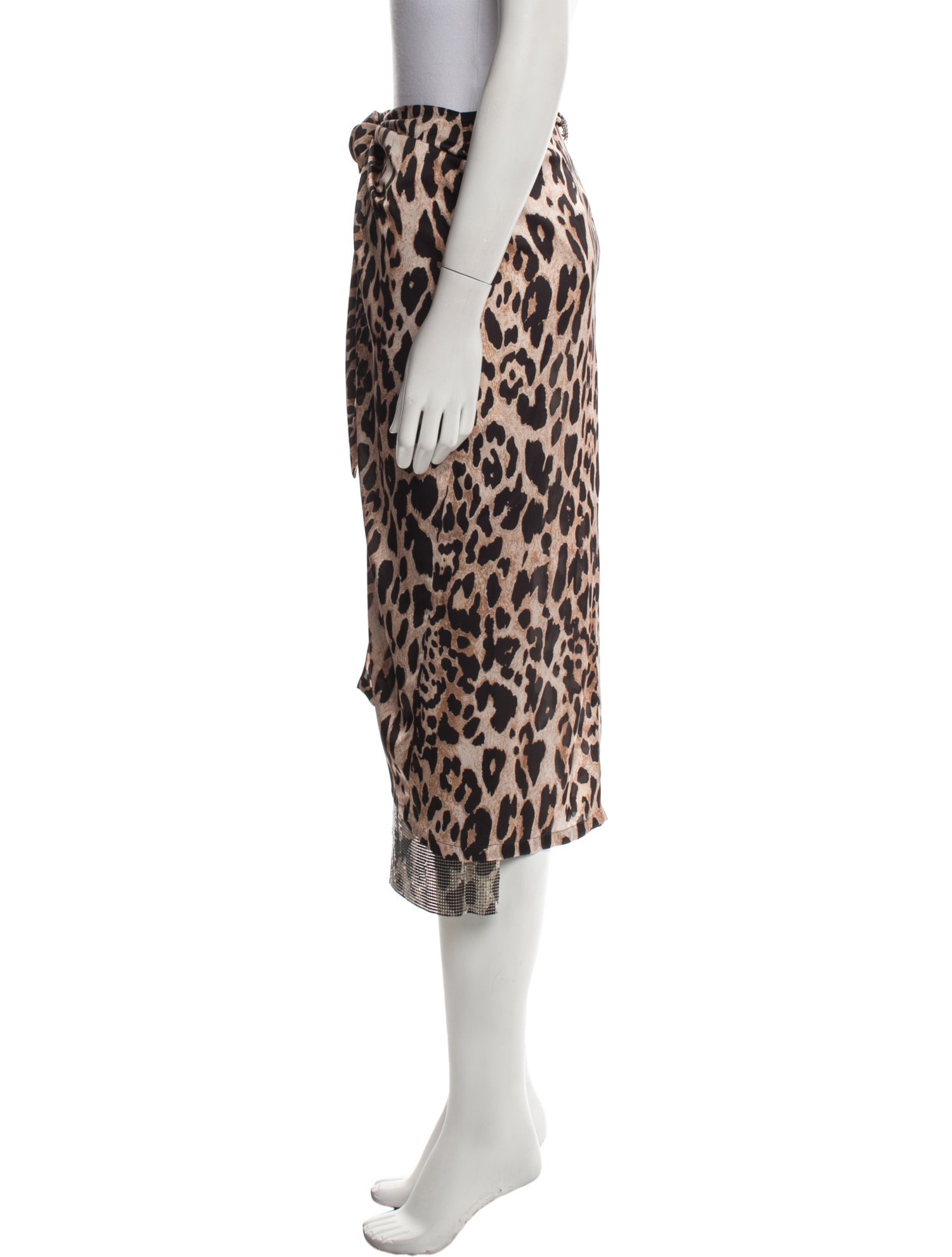 Paco Rabanne Animal Print Midi Length Skirt w/ Tags