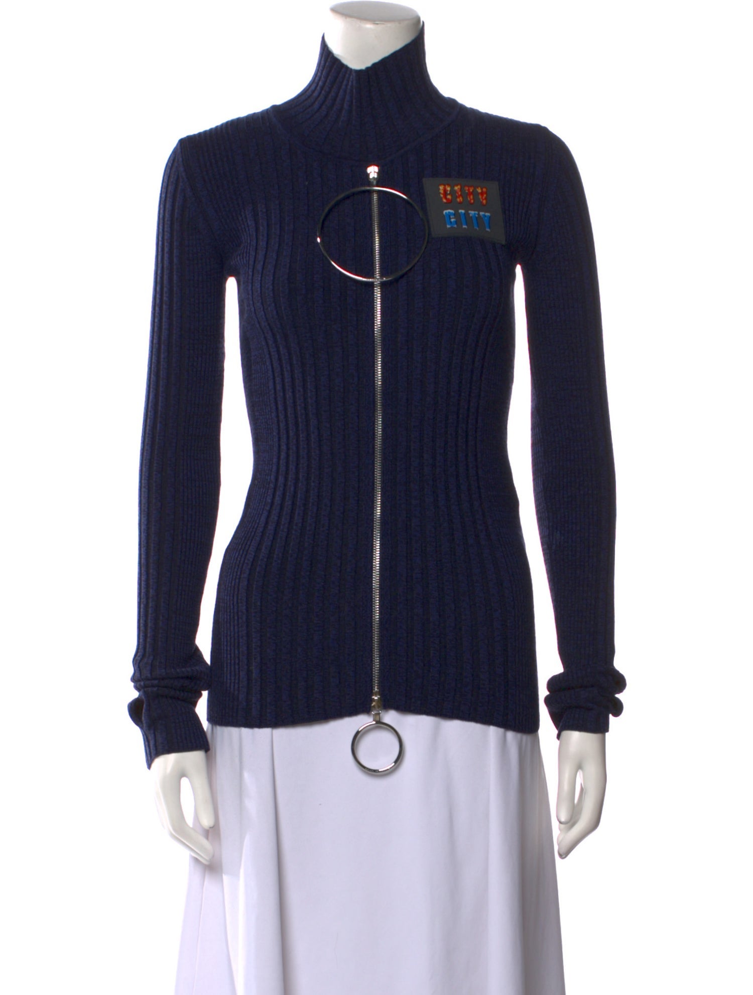 Paco Rabanne Merino Wool Turtleneck Sweater