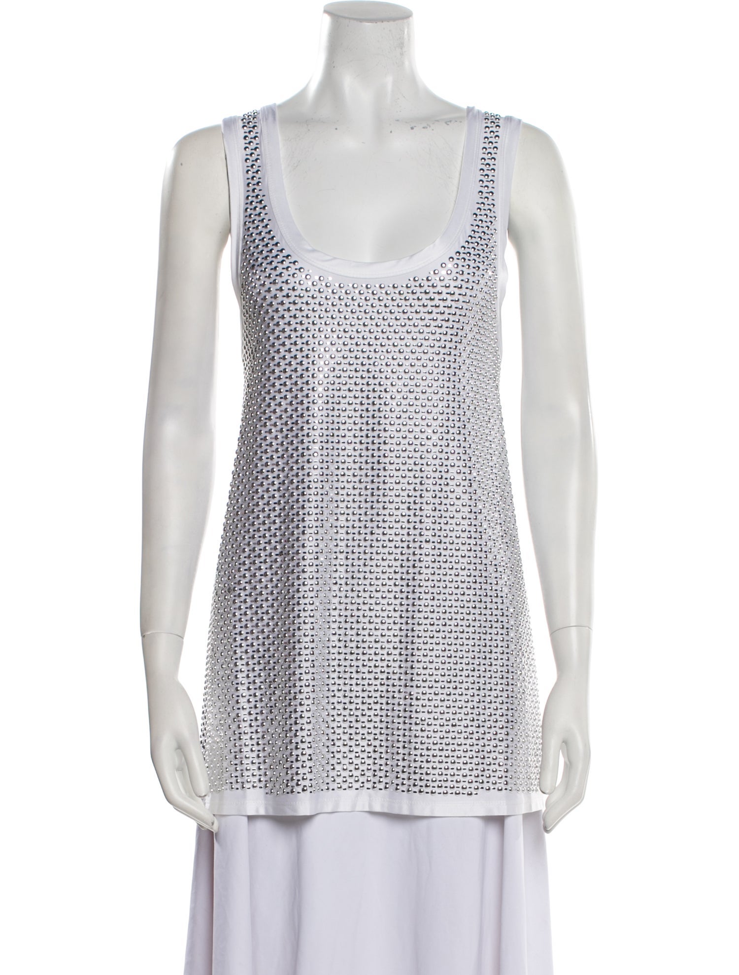 Paco Rabanne Printed Scoop Neck Tunic w/ Tags