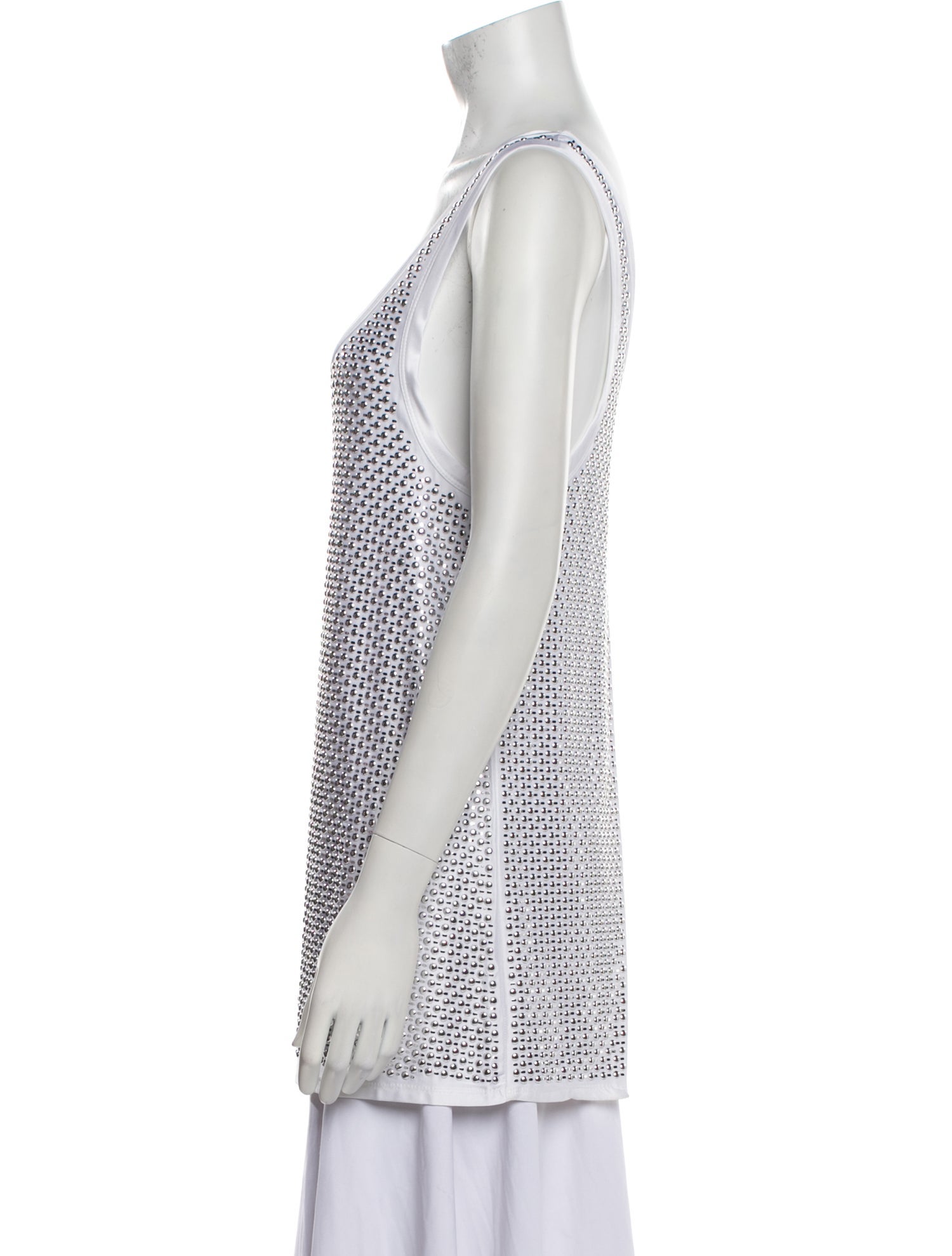 Paco Rabanne Printed Scoop Neck Tunic w/ Tags