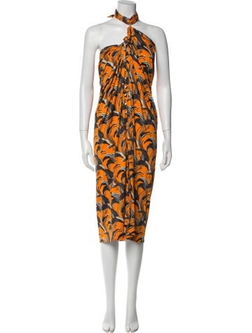 Paco Rabanne Dresses Printed Knee-Length Dress XL