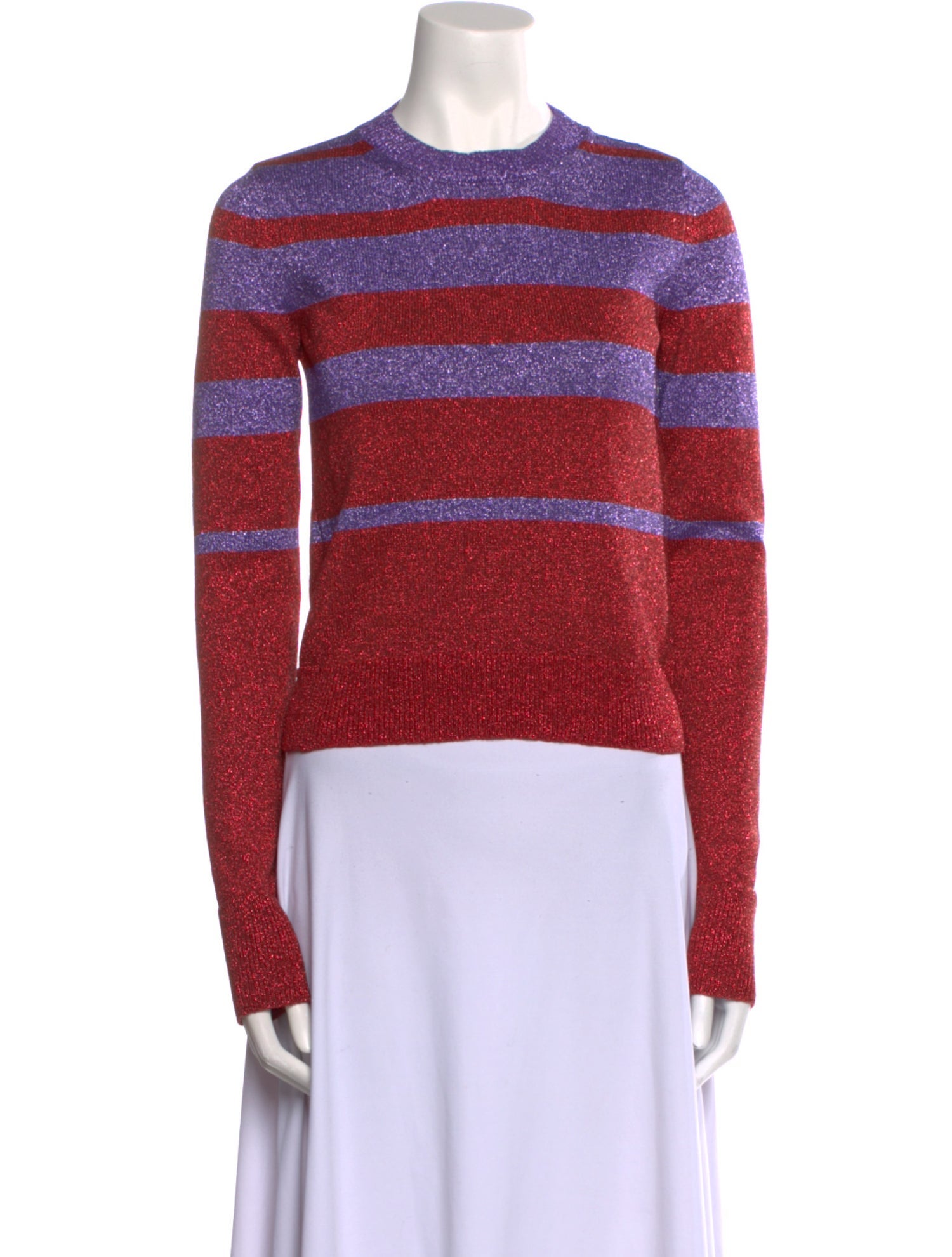 Paco Rabanne Striped Crew Neck Sweater