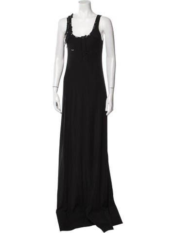 Paco Rabanne Dresses Scoop Neck Long Dress M