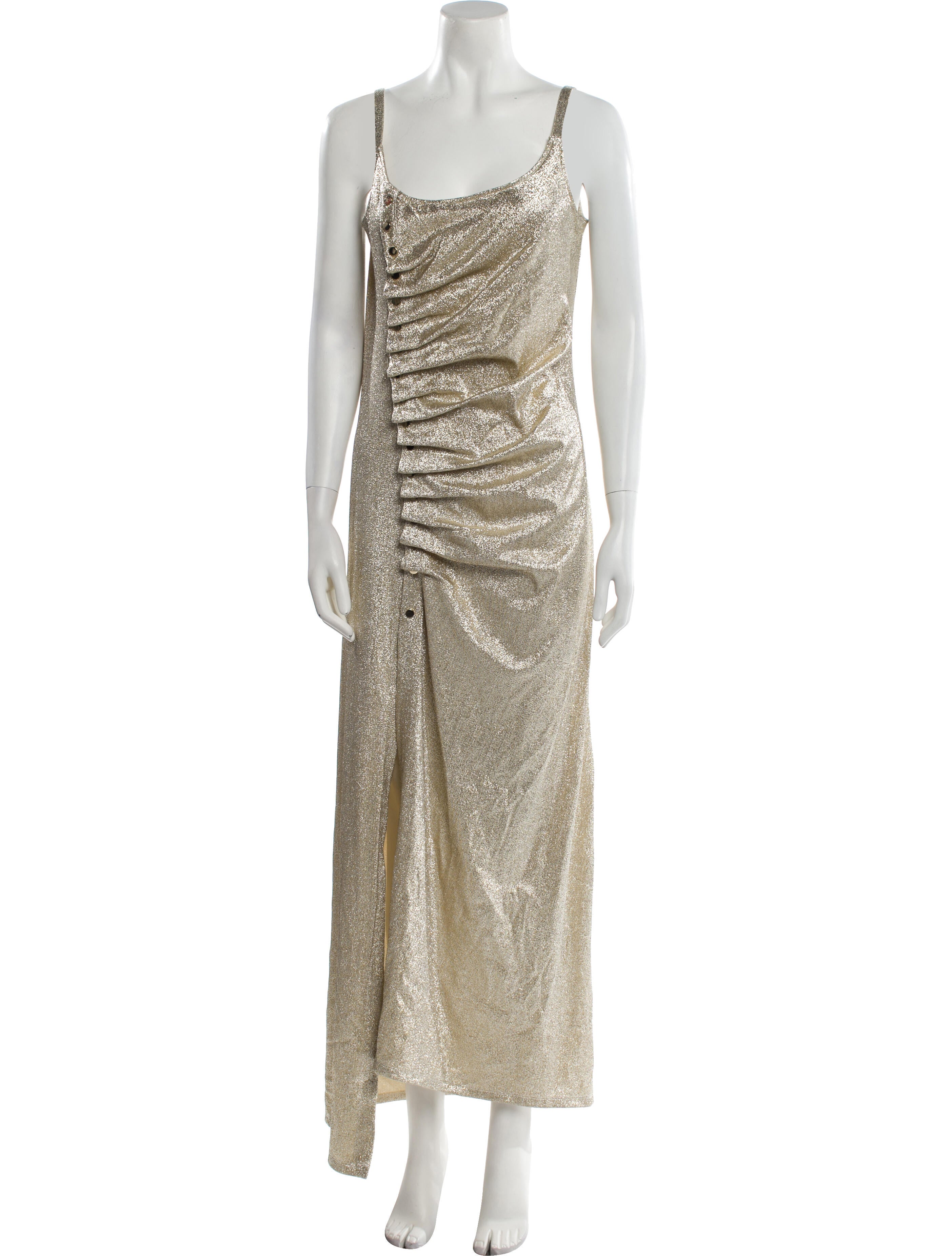 Paco Rabanne Square Neckline Long Dress w/ Tags