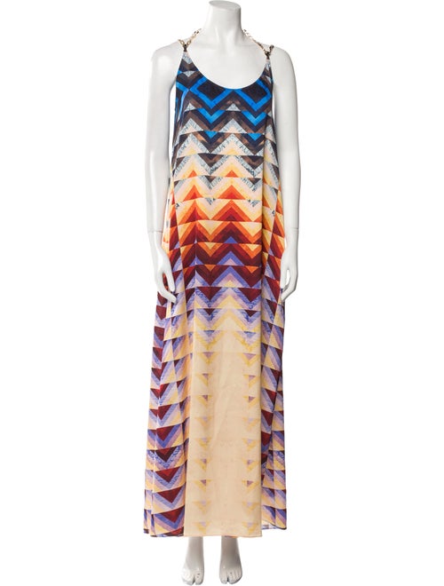 Paco Rabanne Printed Long Dress
