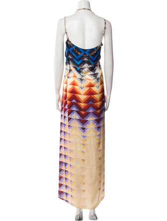 Paco Rabanne Printed Long Dress