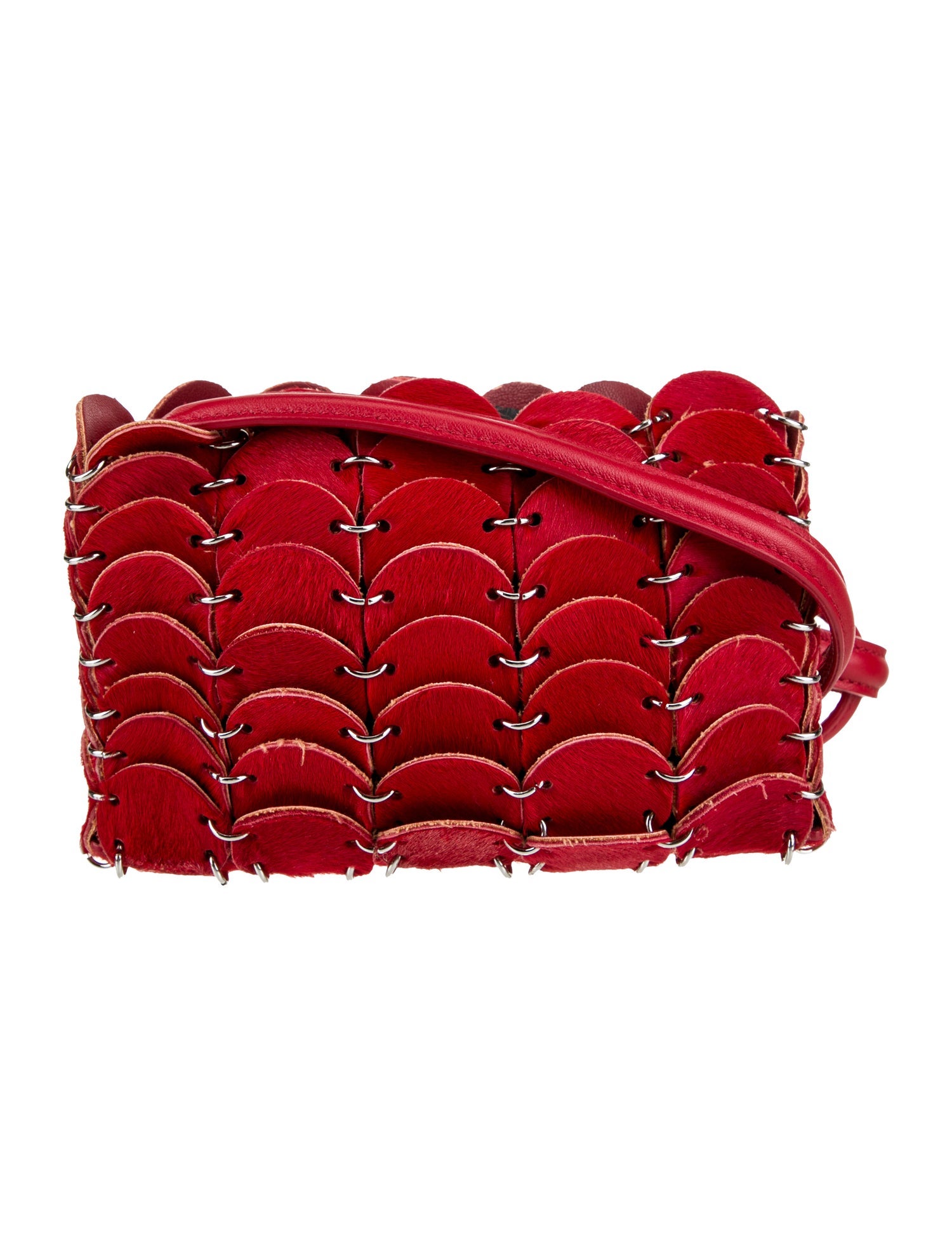 Paco Rabanne Calf Hair Messenger Bag