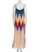 Paco Rabanne Printed Long Dress