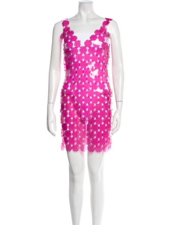 Paco Rabanne Square Neckline Mini Dress