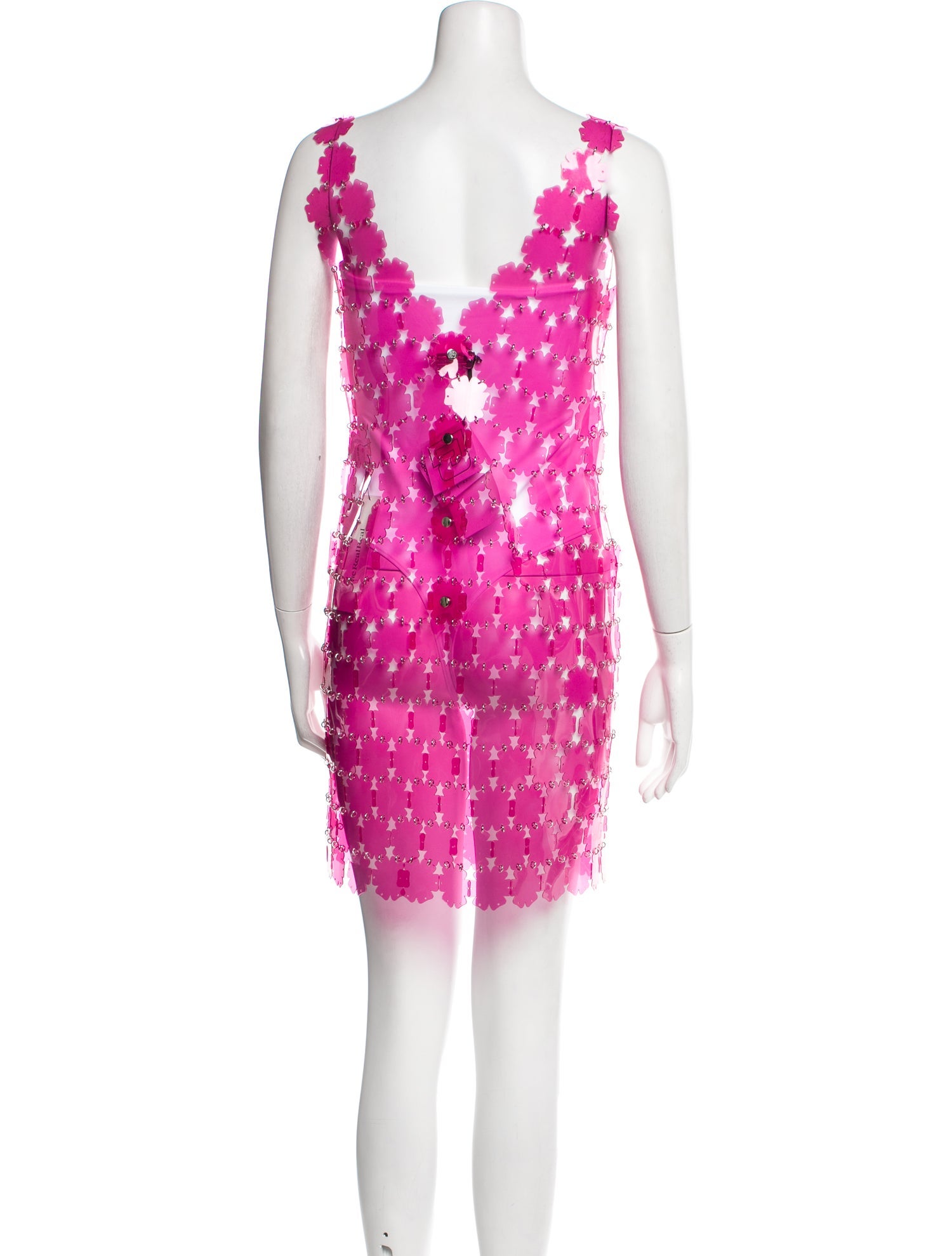 Paco Rabanne Square Neckline Mini Dress