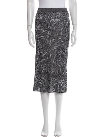 Paco Rabanne Animal Print Midi Length Skirt