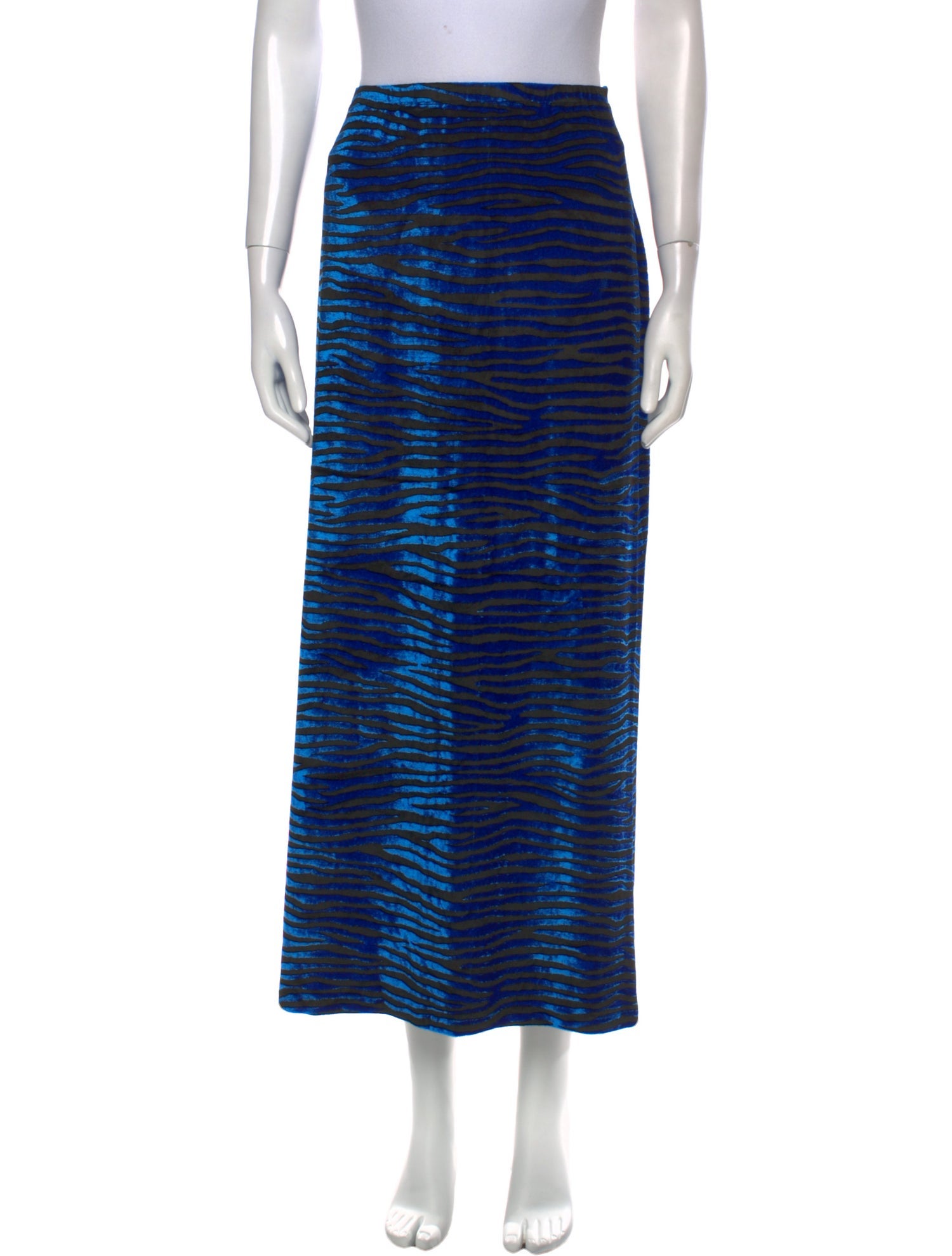 Paco Rabanne Striped Midi Length Skirt