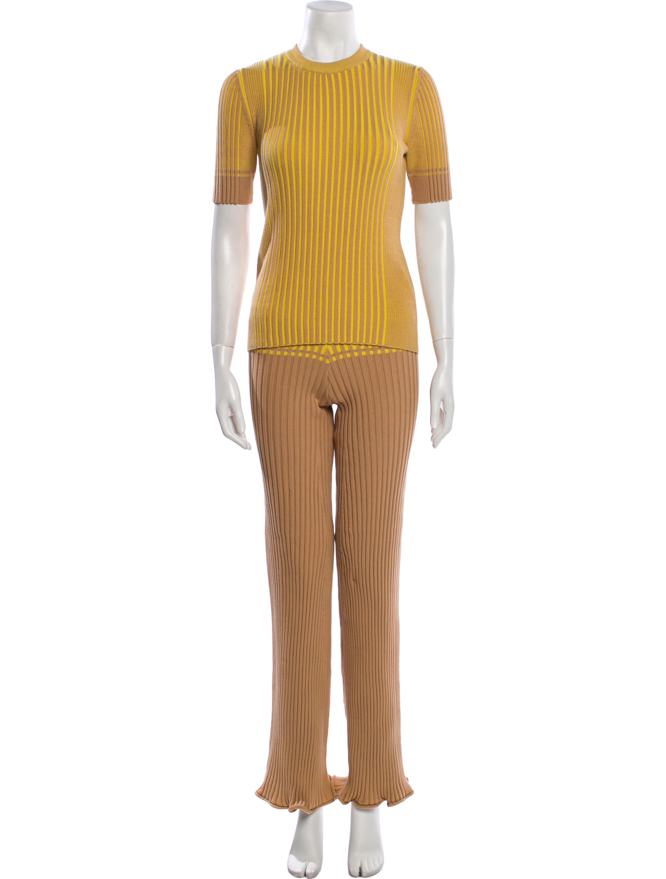 Paco Rabanne Colorblock Pattern Pant Set