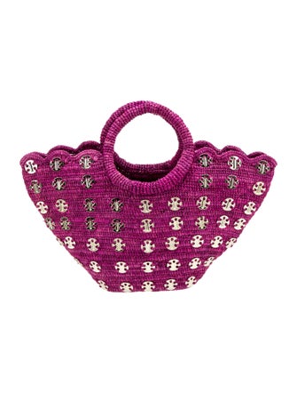 Paco Rabanne Straw Top Handle Bag