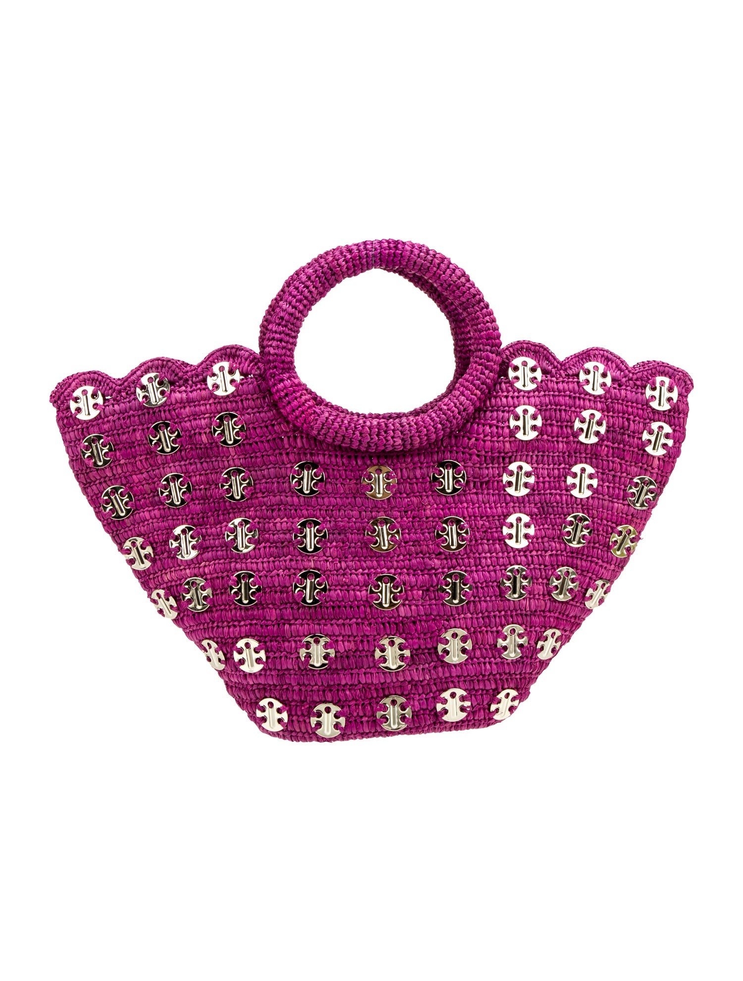 Paco Rabanne Straw Top Handle Bag