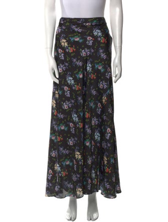 Paco Rabanne Floral Print Midi Length Skirt