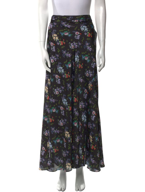 Paco Rabanne Floral Print Midi Length Skirt
