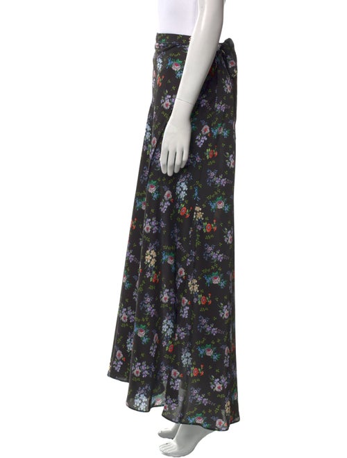 Paco Rabanne Floral Print Midi Length Skirt