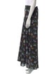 Paco Rabanne Floral Print Midi Length Skirt